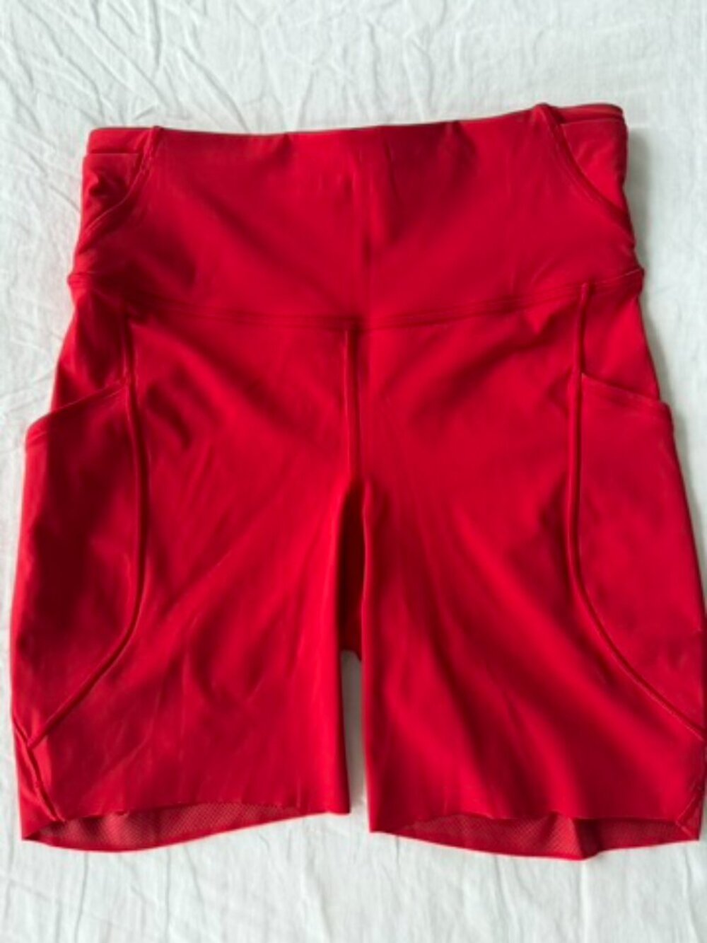 Lululemon Fast and Free High-Rise Short 6" 5 Pocket, Oxford Red, Size 4